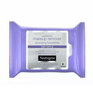 Neutrogena Makeup Remover Night Calming Cleansing Towelettes Ultra Soft 25 Count